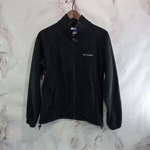 Columbia Jacket Womens Medium Black Fleece Benton Springs Mock Full Zip